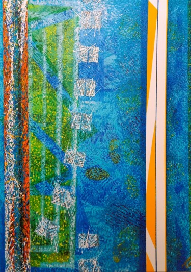 Картина под названием "Lost Highway" - Sylvain Zabeth, Подлинное произведение искусства, Акрил