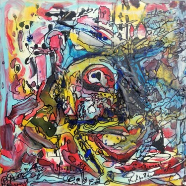 Pintura intitulada "Cobra" por Sylvain Thieurmel, Obras de arte originais, Óleo