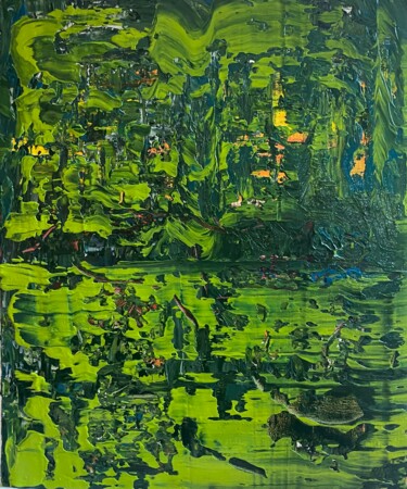 Schilderij getiteld "Jungle" door Sylvaine Lebreton, Origineel Kunstwerk, Acryl