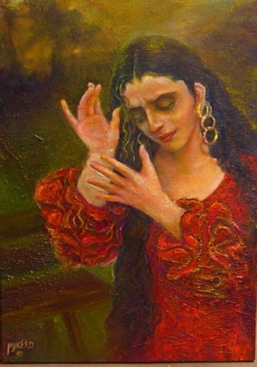 「Flamenco's rhythm」というタイトルの絵画 Sylva Zalmansonによって, オリジナルのアートワーク