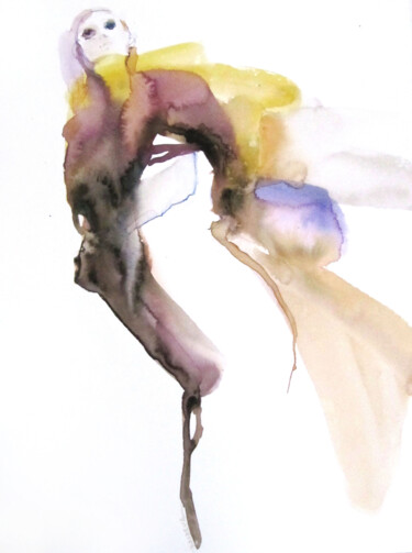 Pittura intitolato "Ascention" da Sylvia Baldeva, Opera d'arte originale, Acquarello