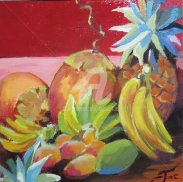 Peinture intitulée "fruits-pays-ii.jpg" par Sylvia Fuet, Œuvre d'art originale