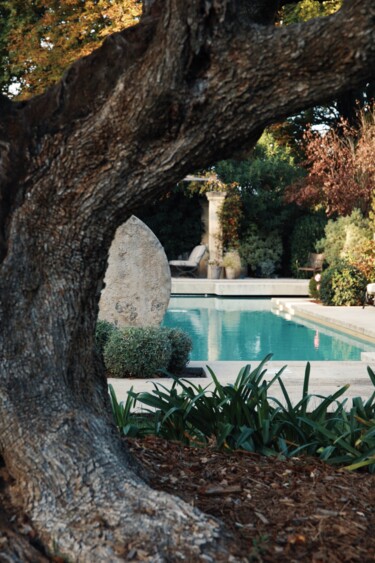 Fotografia zatytułowany „French autumn pool…” autorstwa Sylvia Haghjoo, Oryginalna praca, Fotografia cyfrowa