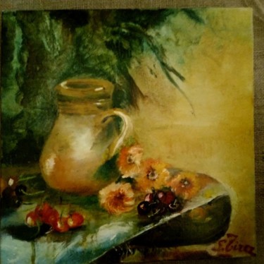 Peinture intitulée "chaleur estivale" par Sylviane Joséphine Tirez, Œuvre d'art originale, Huile