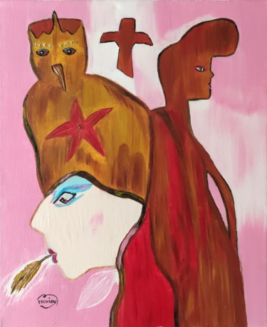Malerei mit dem Titel "L'appel du soleil l…" von Sylviane Dréau (Sylviou), Original-Kunstwerk, Öl
