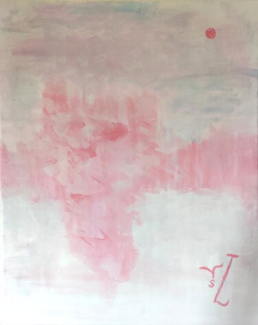 Pintura titulada "IZA ROSA  N° I" por Sylviane Dréau (Sylviou), Obra de arte original, Acrílico