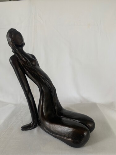 Sculpture intitulée "LIANE" par Sylvie Allais, Œuvre d'art originale, Terre cuite