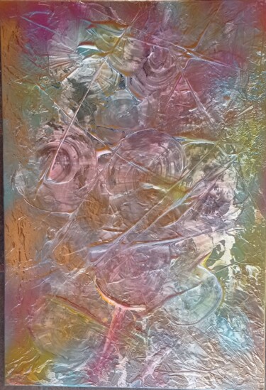 Картина под названием "Confusion" - Sylvie Bisson, Подлинное произведение искусства, Акрил Установлен на Деревянная рама для…