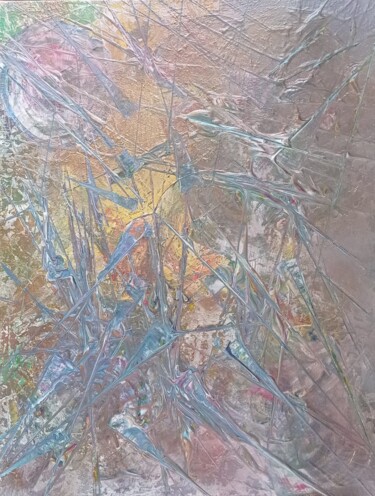 Картина под названием "Les libellules" - Sylvie Bisson, Подлинное произведение искусства, Акрил Установлен на Деревянная рам…