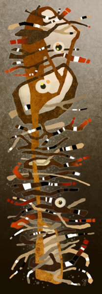 Arts numériques intitulée "Brimborion" par Sylvie Dessert (Syl), Œuvre d'art originale, Peinture numérique