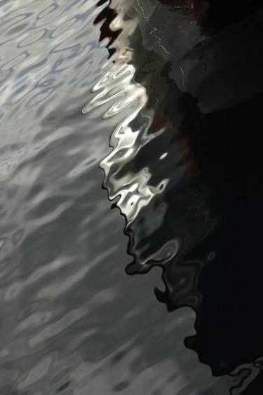 Photography titled "Reflet noir" by Sylvie Dessert (Syl), Original Artwork, Non Manipulated Photography