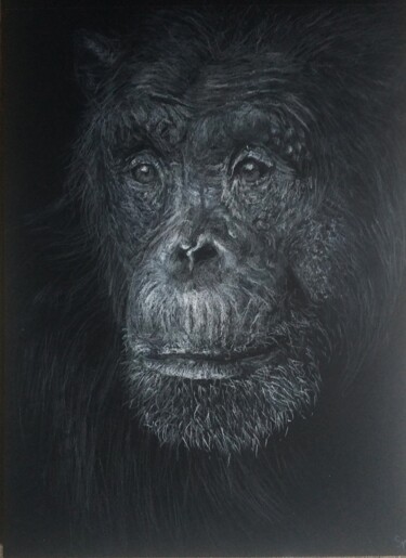 Drawing titled "La sagesse dans le…" by Sylvie Lescan, Original Artwork, Pastel