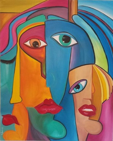 Peinture intitulée "Expression 4" par Sylo, Œuvre d'art originale, Acrylique