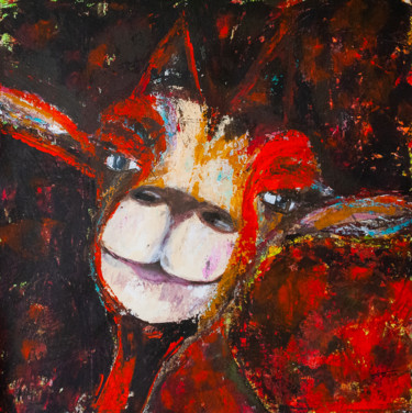 Schilderij getiteld "Lilith, ma sorcière…" door Sylvie Magnien, Origineel Kunstwerk, Acryl