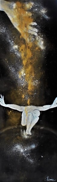 Картина под названием "premier homme" - Sylvie Pinon, Подлинное произведение искусства, Акрил Установлен на Деревянная рама…
