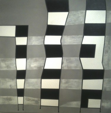 Painting titled "Pipelines" by Sylvie Hamou, Original Artwork