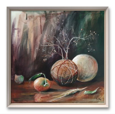 Pintura titulada "Ball Painting" por Sz-Magyar Gyöngyi, Obra de arte original, Acrílico Montado en Bastidor de camilla de ma…