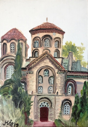 Pittura intitolato "Church 2" da Szabrina Maharita, Opera d'arte originale, Olio