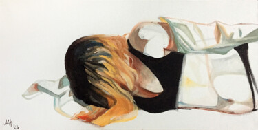 Schilderij getiteld "Shroud XIV." door Szabrina Maharita, Origineel Kunstwerk, Acryl