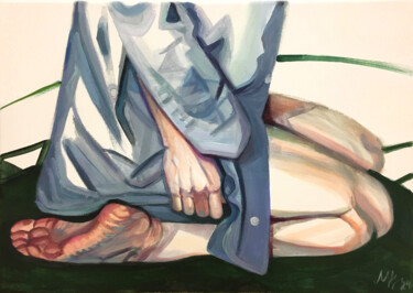 Картина под названием "Shroud XVIII." - Szabrina Maharita, Подлинное произведение искусства, Акрил