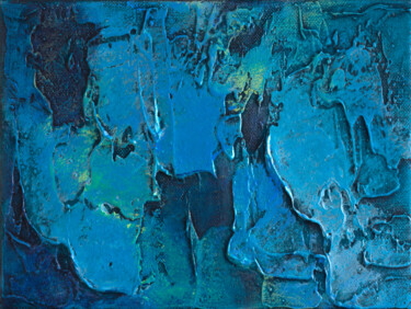 Pintura titulada "Blue dreams III." por Szilvia Banki, Obra de arte original, Acrílico Montado en Bastidor de camilla de mad…