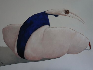 Peinture intitulée "Ballet dancer" par Ta Byrne, Œuvre d'art originale, Huile