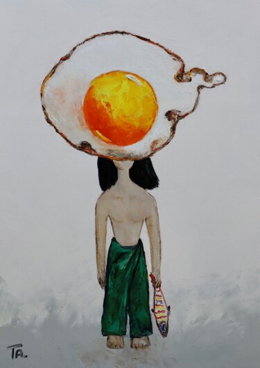 Peinture intitulée "Sabo" par Ta Byrne, Œuvre d'art originale, Huile