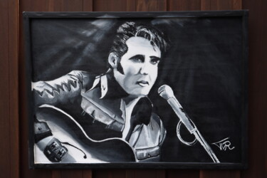 Malarstwo zatytułowany „Elvis Comeback 1968…” autorstwa Taco Van Rheenen, Oryginalna praca, Akryl