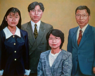 Ζωγραφική με τίτλο "Family Portrait" από Takuart, Αυθεντικά έργα τέχνης, Λάδι