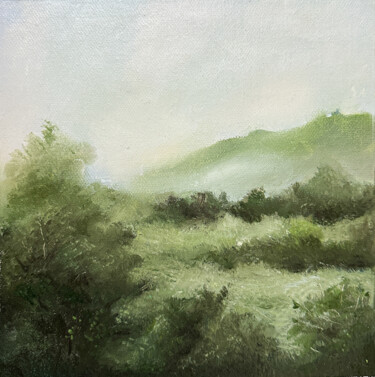 Pintura titulada "Neutral landscape m…" por Tamar Chkhaidze, Obra de arte original, Oleo Montado en Bastidor de camilla de m…