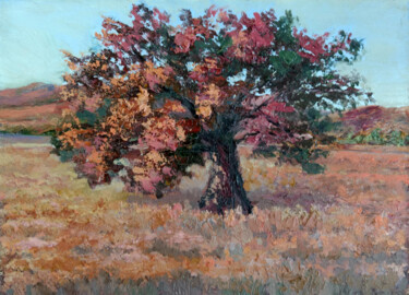 Картина под названием "Southwest oak" - Tamara Rozinskay, Подлинное произведение искусства, Масло