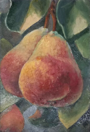 Malerei mit dem Titel "Pear tree" von Tamara Rozinskay, Original-Kunstwerk, Öl
