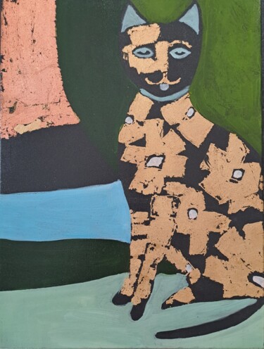 绘画 标题为“Кот умудрёный” 由Таня Кошко, 原创艺术品, 油