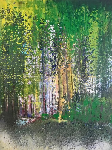 Pittura intitolato "La forêt" da Tania Klinke, Opera d'arte originale, Acrilico