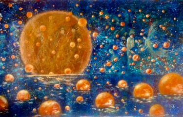 Pintura intitulada "Light on the night" por Tanja Olsson, Obras de arte originais, Acrílico