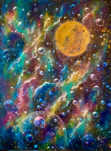 Malarstwo zatytułowany „My cosmos 3” autorstwa Tanja Olsson, Oryginalna praca, Akryl