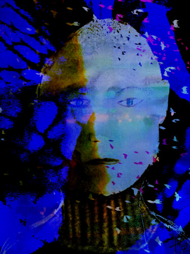 Grafika cyfrowa / sztuka generowana cyfrowo zatytułowany „Blue as a Boy can be” autorstwa Tanja Ten Wolde, Oryginalna praca,…