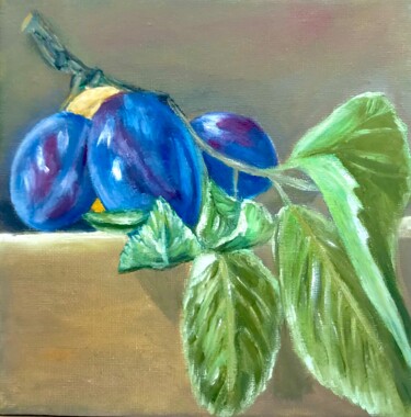 Pintura intitulada "Fruit oil painting" por Tanya Dulac, Obras de arte originais, Óleo
