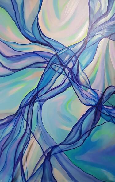 Pittura intitolato "The Blue Dream" da Tanya Efe, Opera d'arte originale, Acrilico