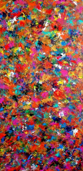 Pittura intitolato "Colorful abstract p…" da Tanya Hansen (TanyaSunart), Opera d'arte originale, Acrilico