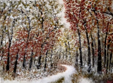 Schilderij getiteld "It's Just November" door Tanya Hansen (TanyaSunart), Origineel Kunstwerk, Acryl