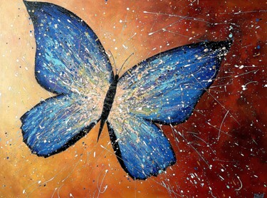 Painting titled "Butterfly Effect" by Tanya Hansen (TanyaSunart), Original Artwork, Acrylic