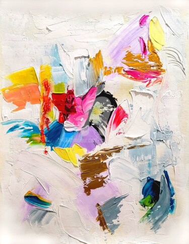 Schilderij getiteld "Abstract Symphony M…" door Tanya Mirelle, Origineel Kunstwerk, Olie