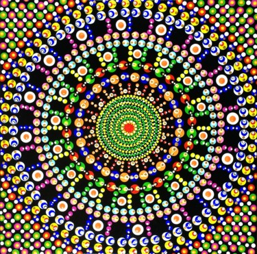 绘画 标题为“Mandala | Moksha” 由Tara Devi, 原创艺术品, 丙烯