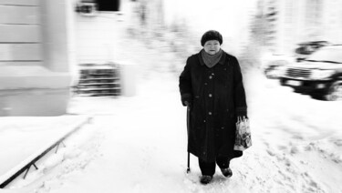 Fotografía titulada "Two-tone winter 12" por Alexander Tarasenkov, Obra de arte original, Fotografía no manipulada