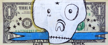 Desenho intitulada "Dollar #1" por Tarek Ben Yakhlef, Obras de arte originais, Tinta