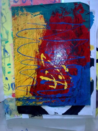 Peinture intitulée "COUCHER DU SOLEIL" par Tarik Kmichou, Œuvre d'art originale, Huile