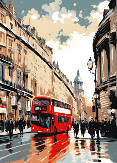 数字艺术 标题为“London” 由Tarkanm, 原创艺术品, AI生成的图像