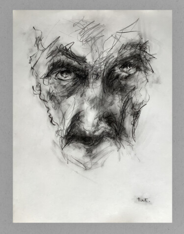 Drawing titled "Ira" by Tatevik Isahakyan, Original Artwork, Charcoal