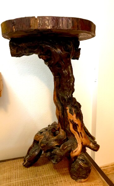 Художественная композиция под названием "Art object "Captain…" - Tati Vc, Подлинное произведение искусства, Дерево